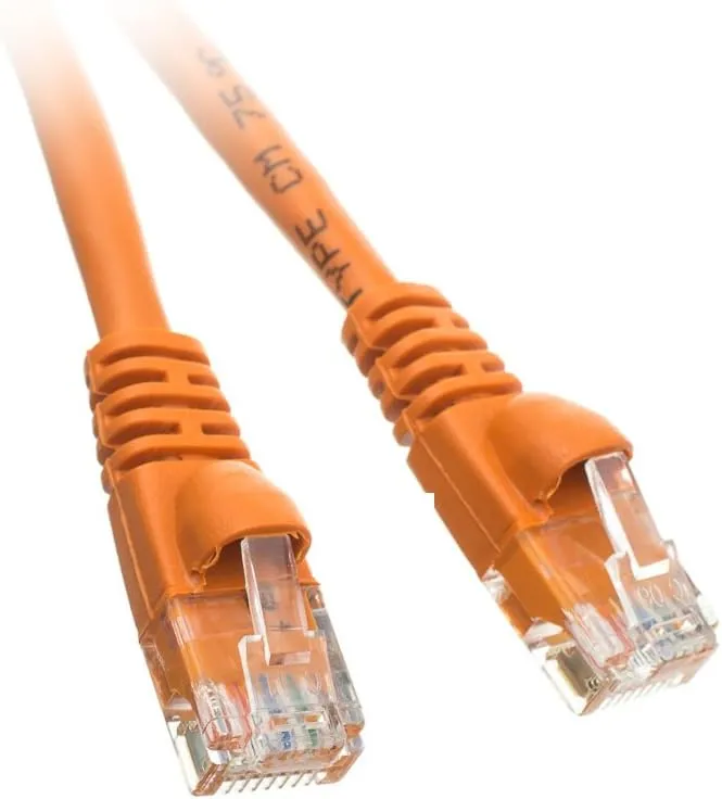 14-Feet Cat5e Snagless/Molded Boot Ethernet Patch Cable, 20-Pack - Orange (CNE48281)