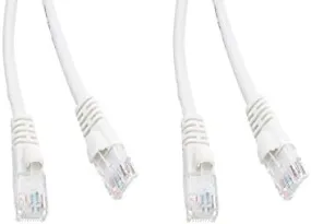 2 Pack Cat6 Snagless/Molded Boot, Ethernet Patch Cable 14 Feet White, CNE480492