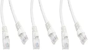 3 Pack Cat6 Snagless/Molded Boot, Ethernet Patch Cable 14 Feet White, CNE480508