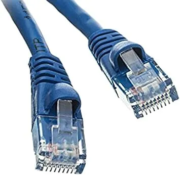 35 FT (10.6M) Cat5e Networking Ethernet UTP Patch Cable, 350Mhz, (35 Feet/10.6 Meters) Cat 5e Snagless Molded Boot Cable for PC / Router / PS4 / XBOX / Modem Blue ED740504 (2 Pack)