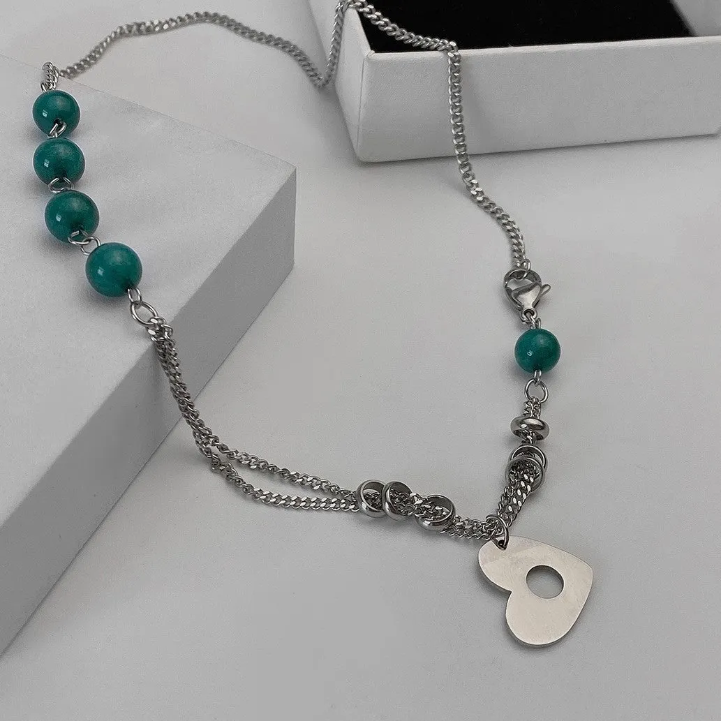 Aqua Allure Charm Necklace