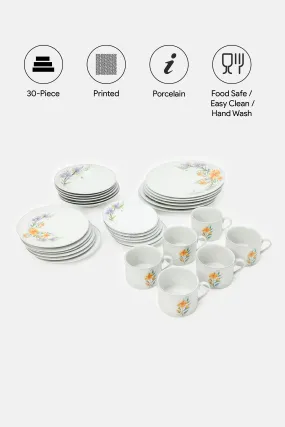 Assorted Printed Round Dinner Set (30 Piece)