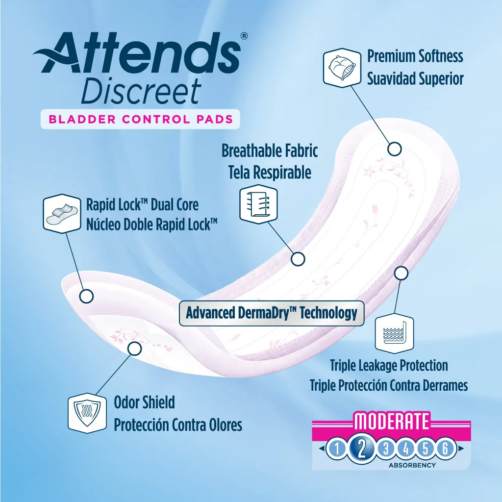 Attends Discreet Bladder Control Pads