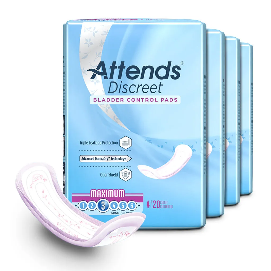 Attends Discreet Bladder Control Pads