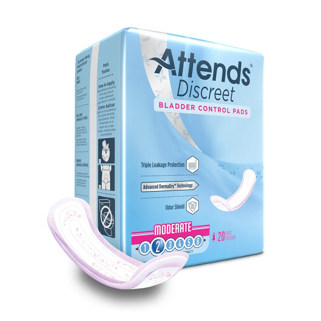 Attends Discreet Bladder Control Pads