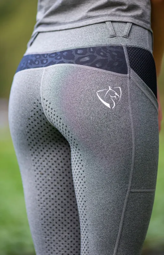 Bare Equestrian Performance Tights - Grey