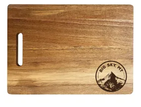 Big Sky Montana Souvenir  Wooden Cutting Board 10 x 14