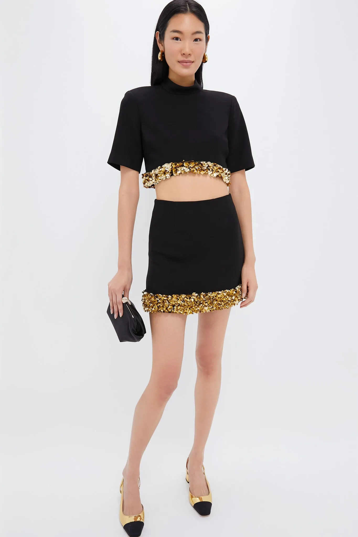 Black Dua Mini Skirt