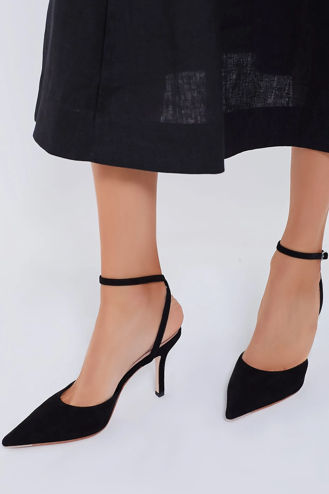 Black Suede Jaden Heels