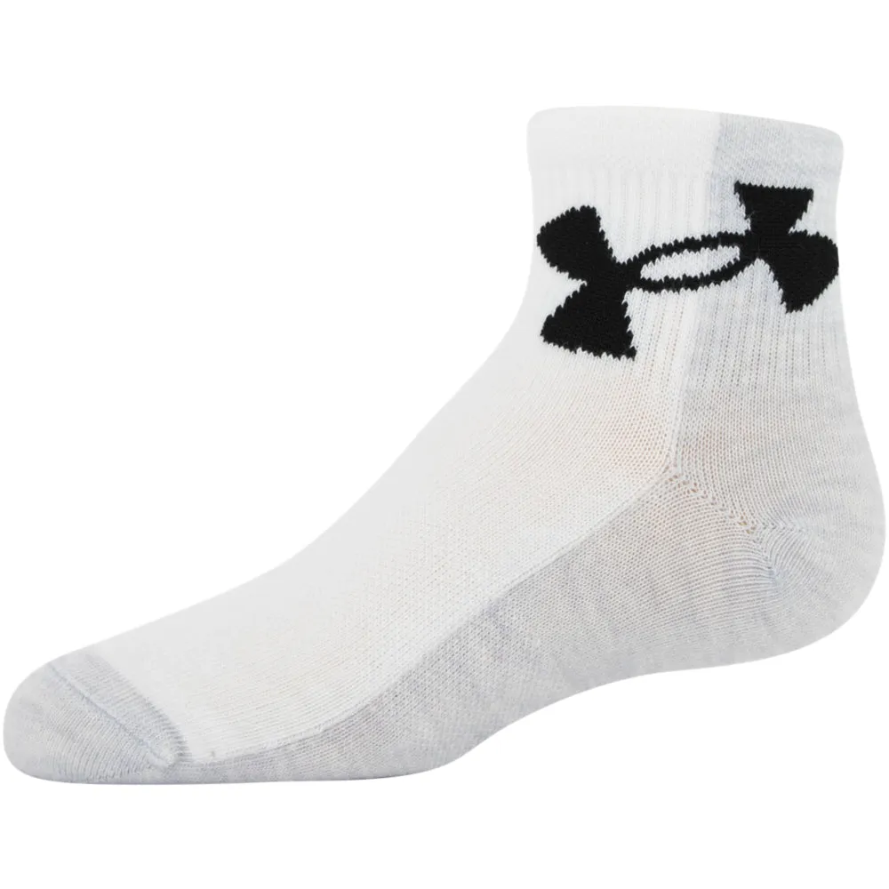 Boys' Under Armour Youth Essential Quarter Socks 6-Pack