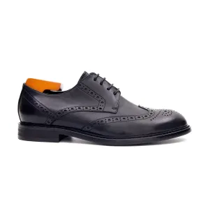 Brogue Carved Leather Derby Shoes 668-23