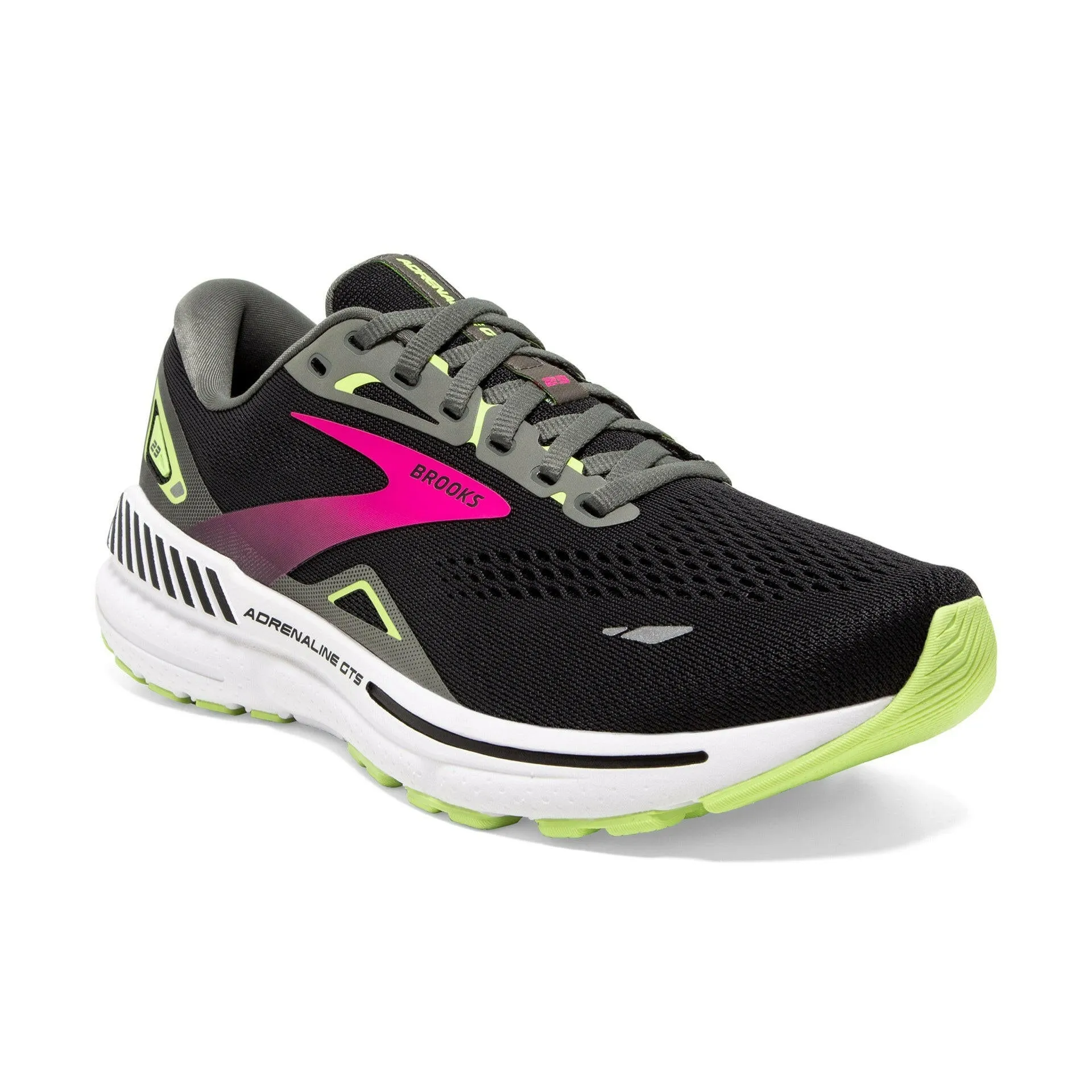 Brooks Adrenaline GTS 23 Women's - Black/Gunmetal/Sharp Green