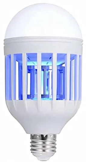 Bug Zapper Light Bulb 2 in 1 Mosquito Killer Lamp LED Electronic Insect & Fly Killer Indoor & Outdoor Insect Zapper insect traps, Fly Zapper Safe & Non-Toxic Silent & Effortless Operation pest control