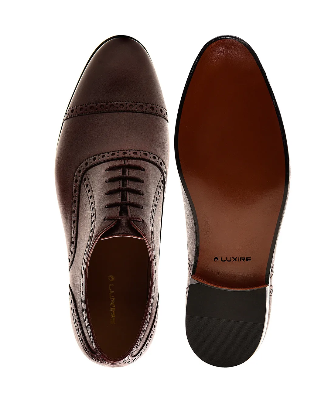 Captoe Oxford Semi Brogue Burgundy