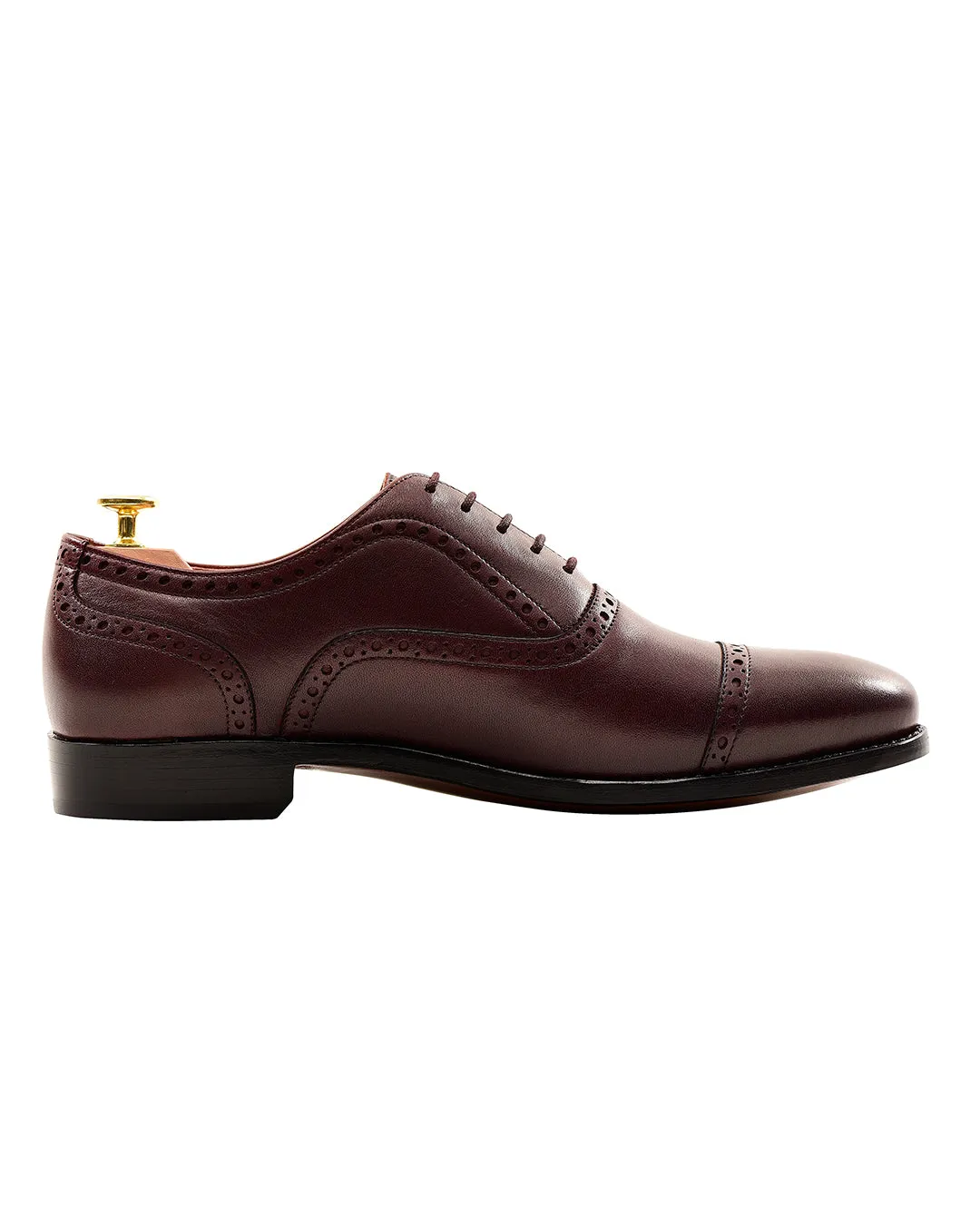 Captoe Oxford Semi Brogue Burgundy