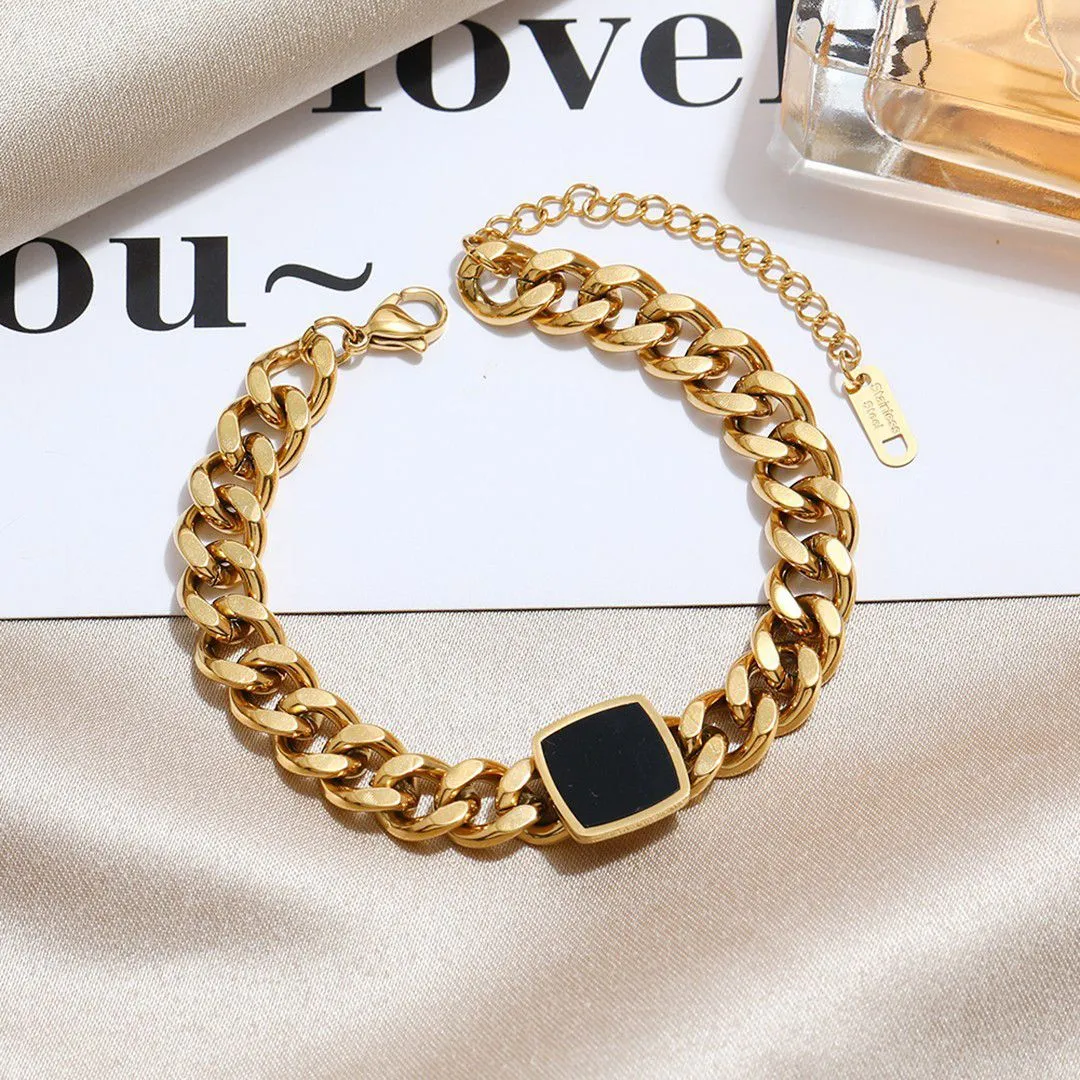 Classic Golden Black Bracelet