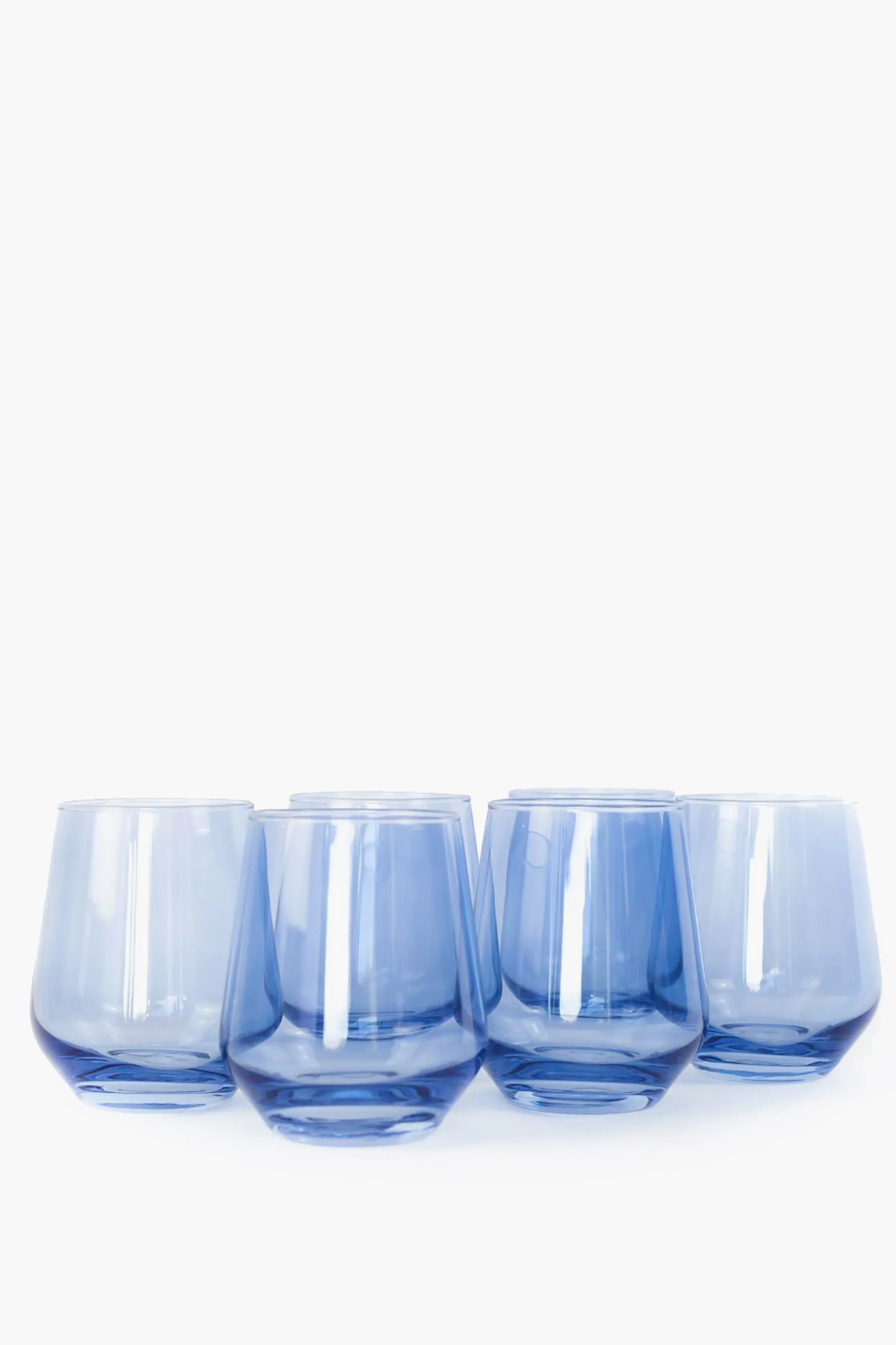 Cobalt Stemless Wine Glasses (Set of 6)