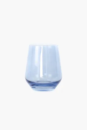 Cobalt Stemless Wine Glasses (Set of 6)