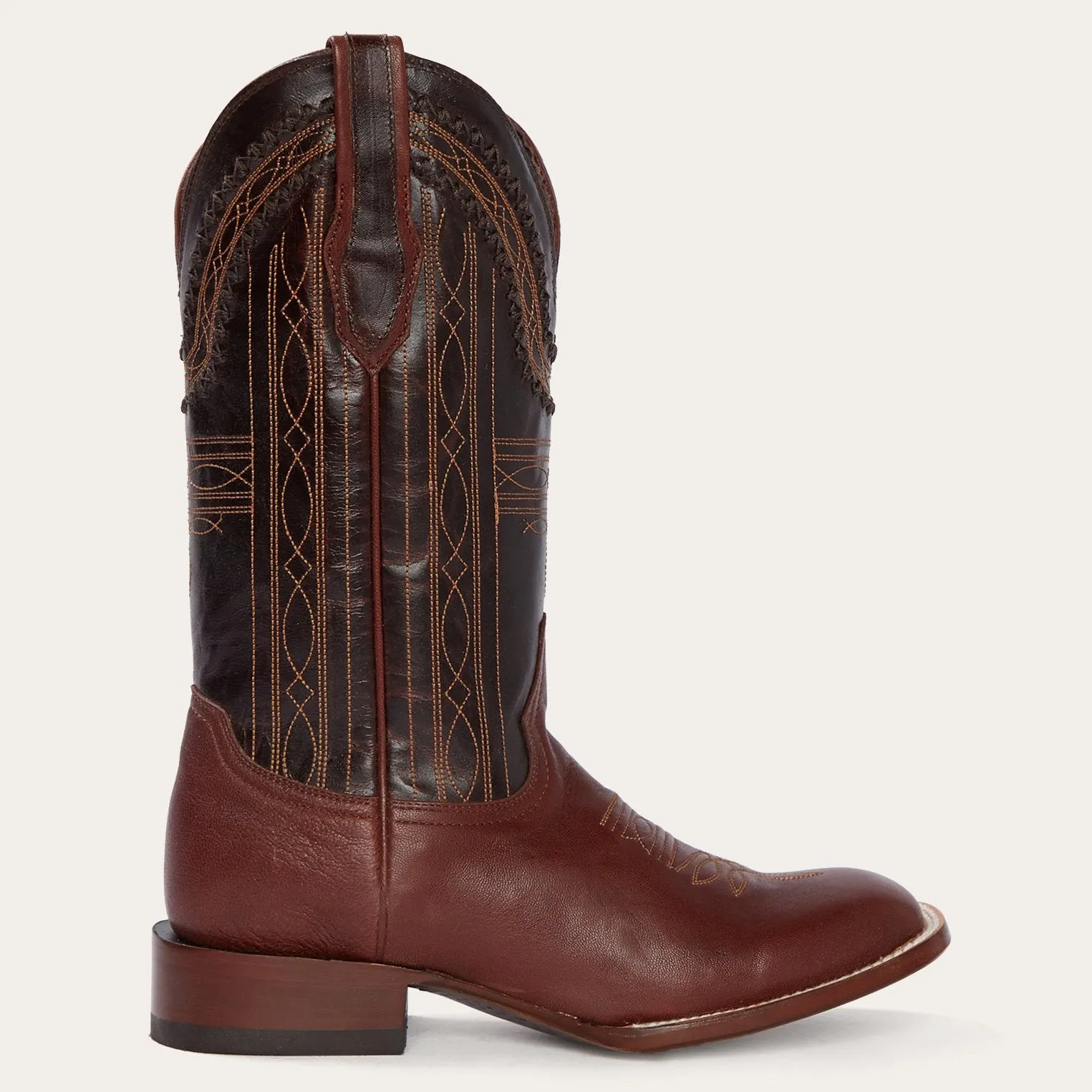 Denver Brown Goat Hand Stitched Cowboy Boot