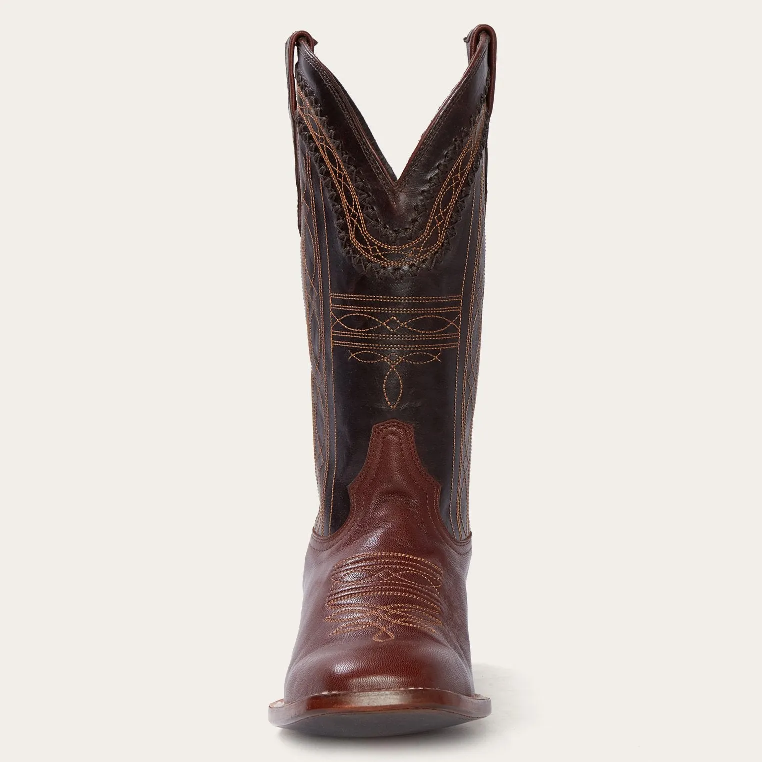 Denver Brown Goat Hand Stitched Cowboy Boot