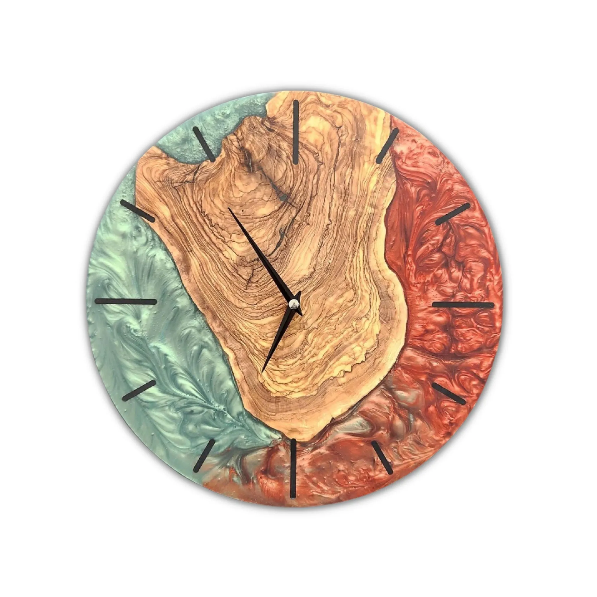 Emerald Ember Timepiece | Premium Handmade Wall Clocks