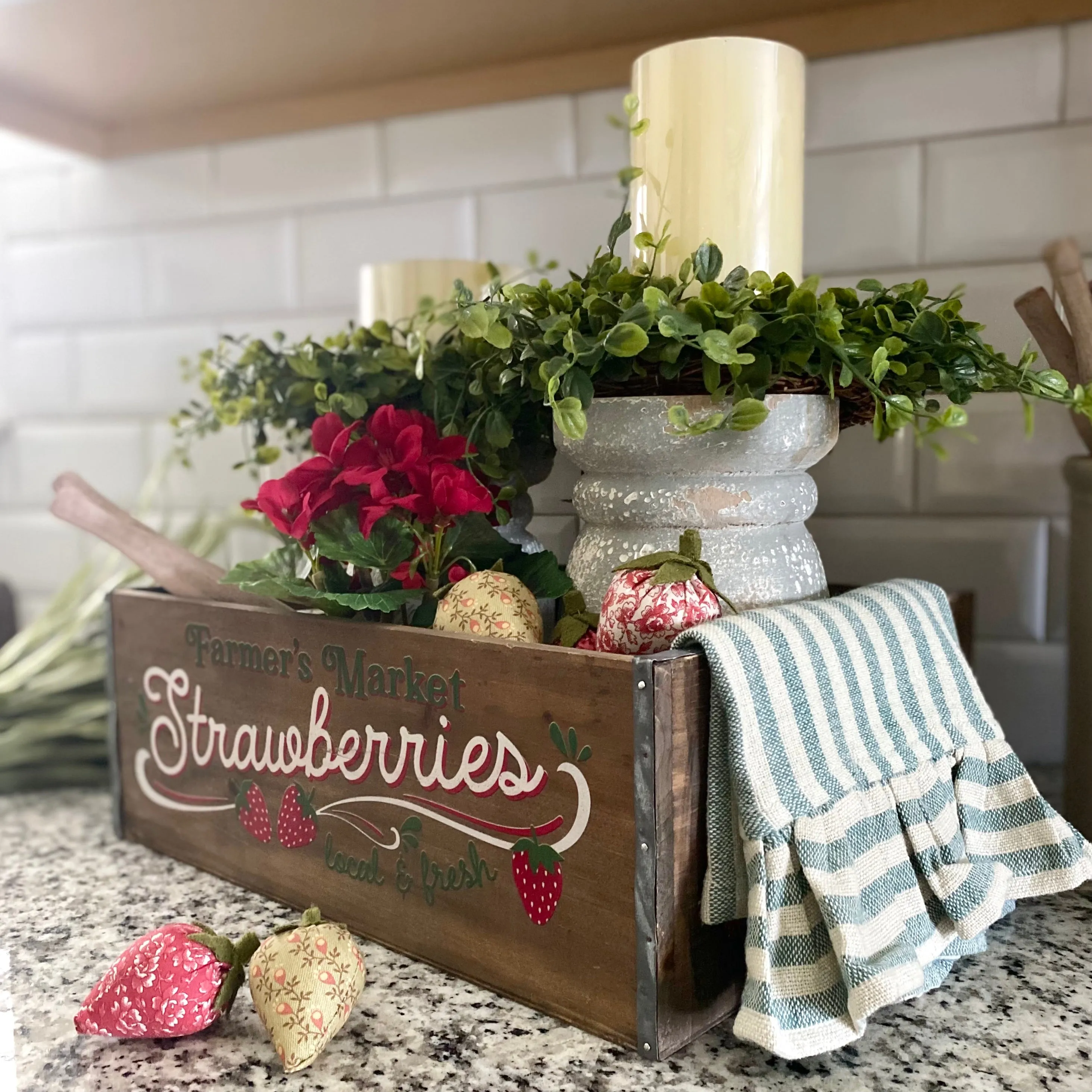 Farmer's Market Strawberry Crate