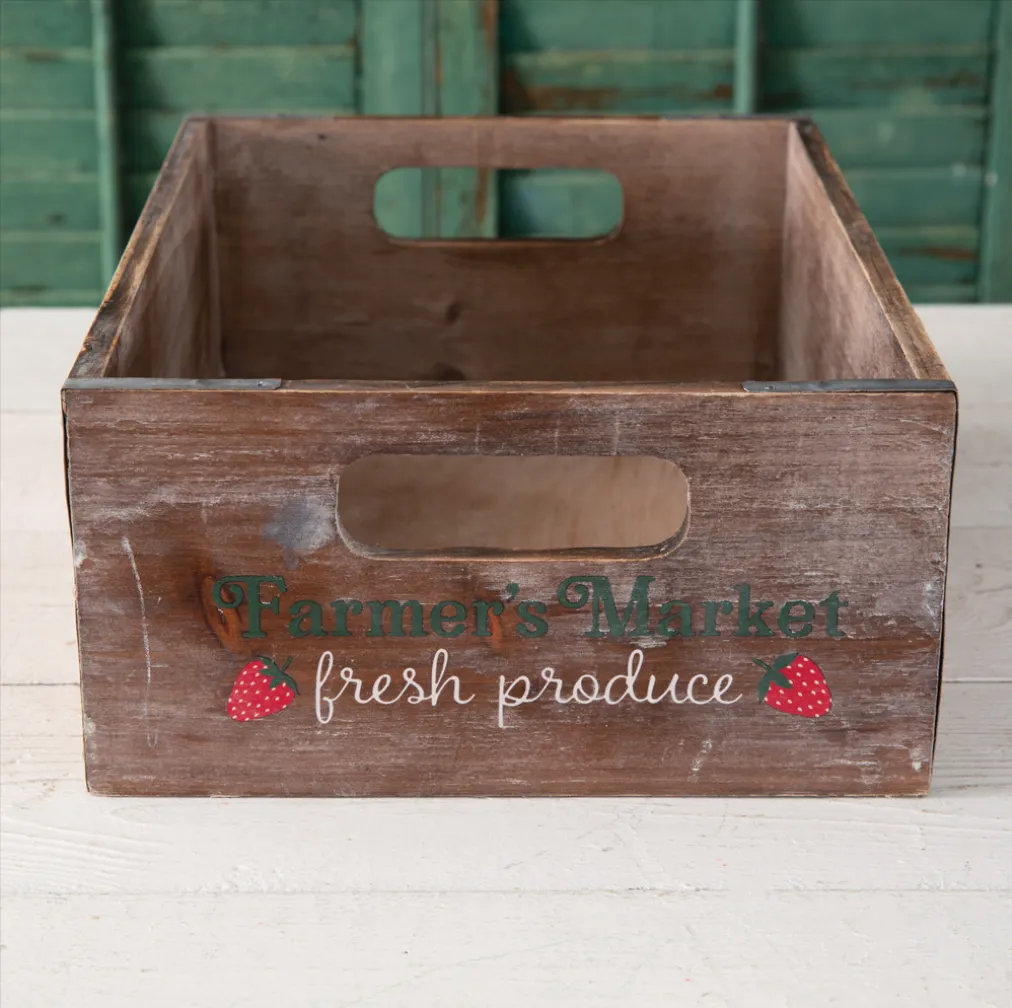 Farmer's Market Strawberry Crate