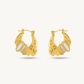 Golden Gateway Hoop Earrings