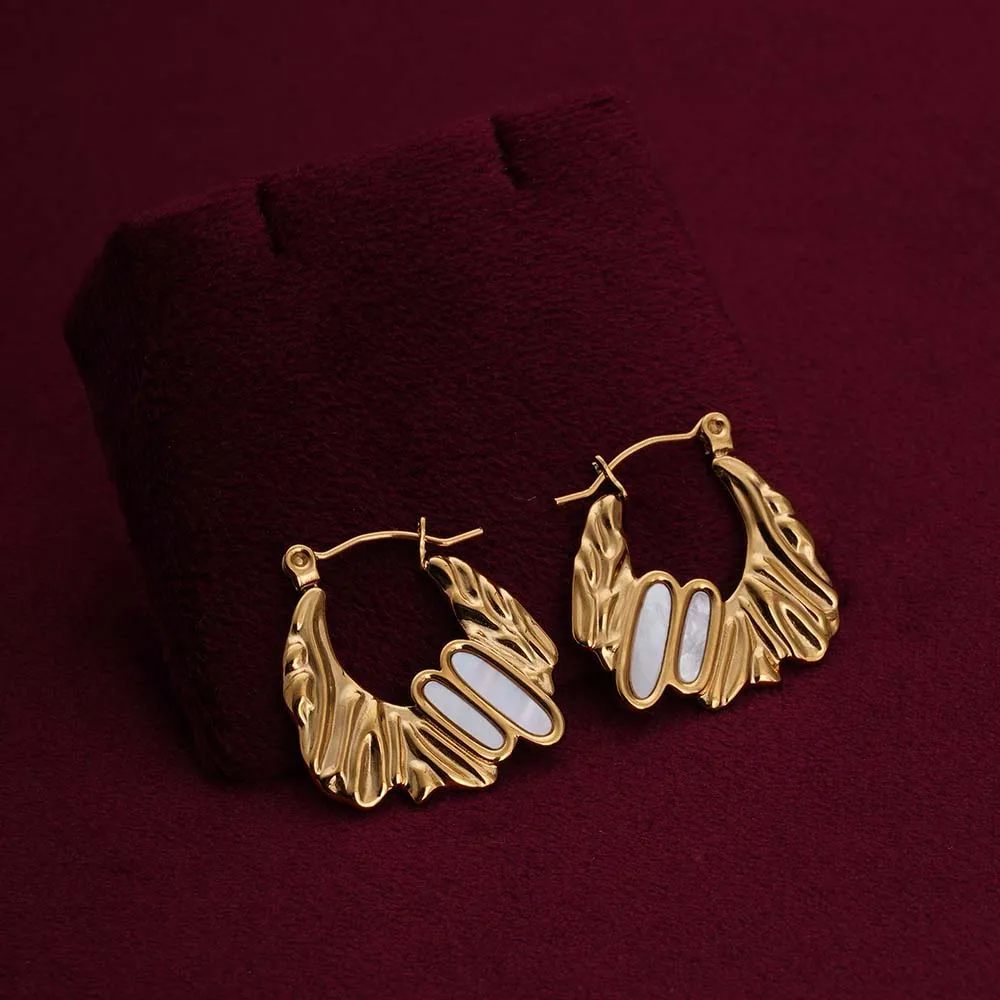 Golden Gateway Hoop Earrings