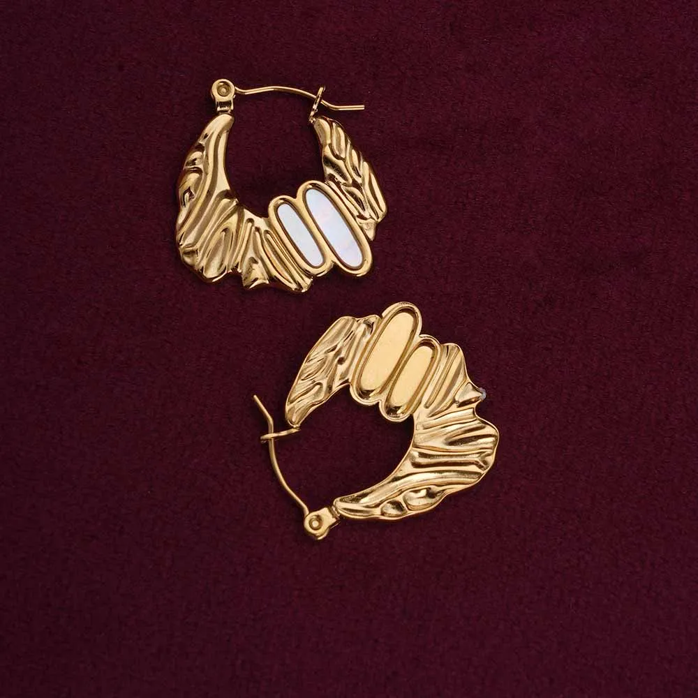 Golden Gateway Hoop Earrings