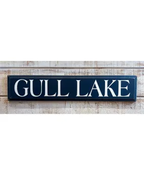 Gull Lake Wooden Sign