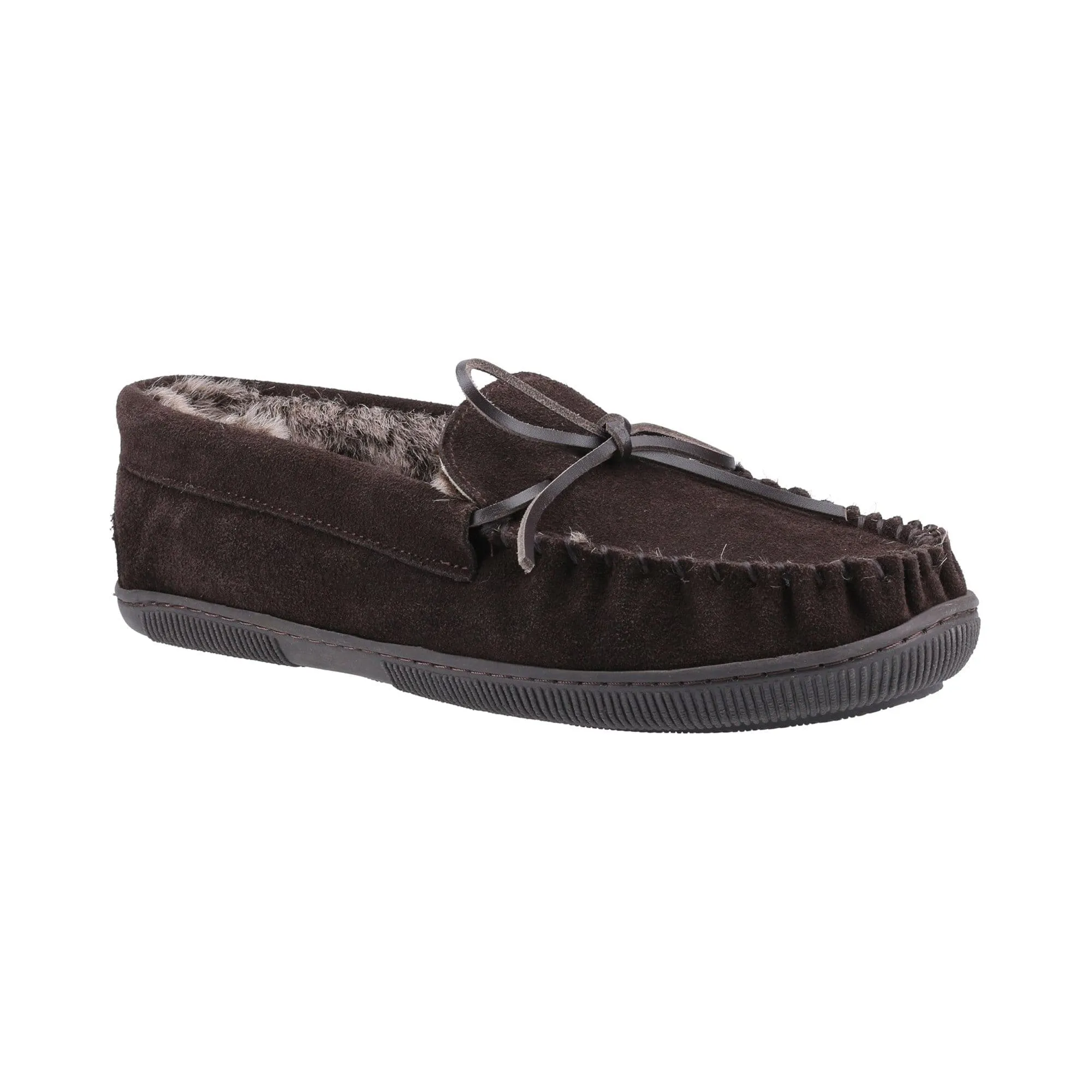 Hush Puppies Ace Mens Slipper - Chocolate