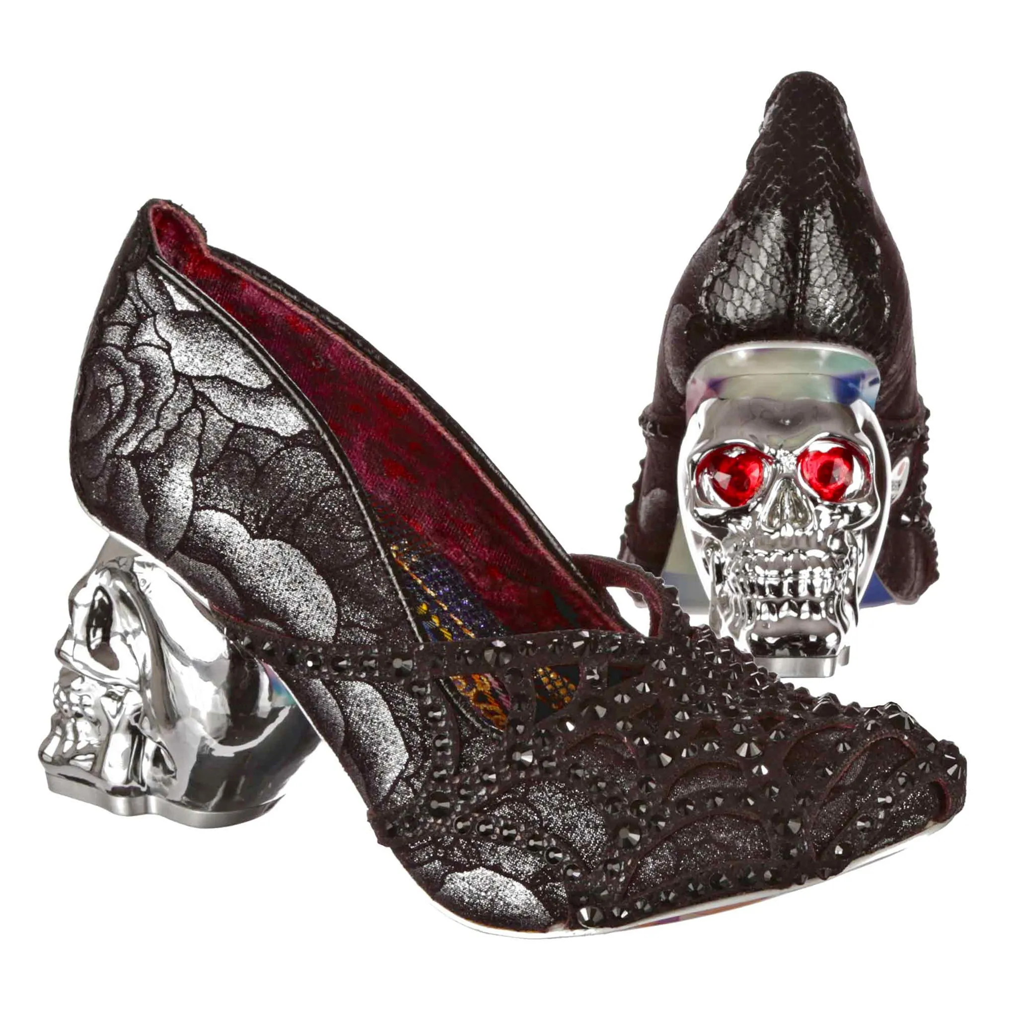 Irregular Choice Womens Halloween Dead Ringer High Heel - Black