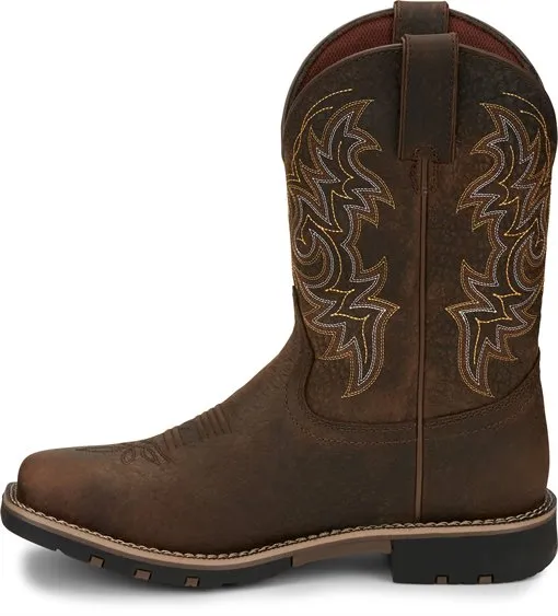 Justin Boots GR9050 George Strait Fireman Brown Mens Cowboy Boots