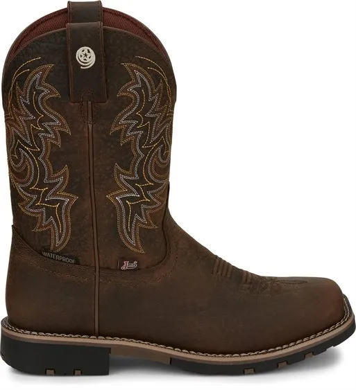 Justin Boots GR9050 George Strait Fireman Brown Mens Cowboy Boots