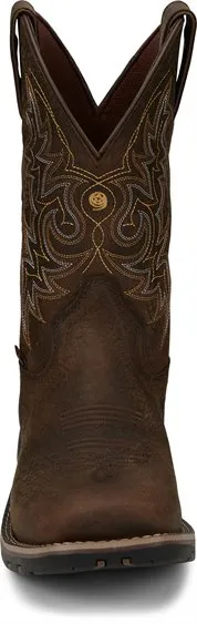 Justin Boots GR9050 George Strait Fireman Brown Mens Cowboy Boots