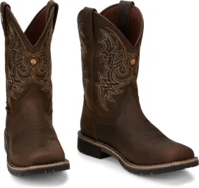 Justin Boots GR9050 George Strait Fireman Brown Mens Cowboy Boots