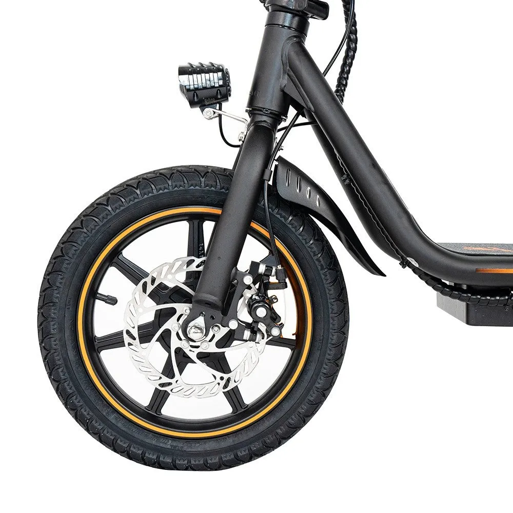 KuKirin C1 Electric Scooter with Rear Basket 14 Tire 350W Motor 48V 15Ah Battery