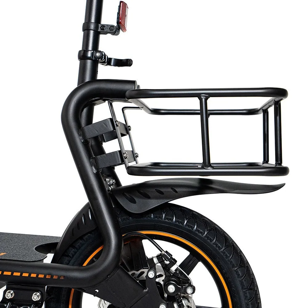 KuKirin C1 Electric Scooter with Rear Basket 14 Tire 350W Motor 48V 15Ah Battery