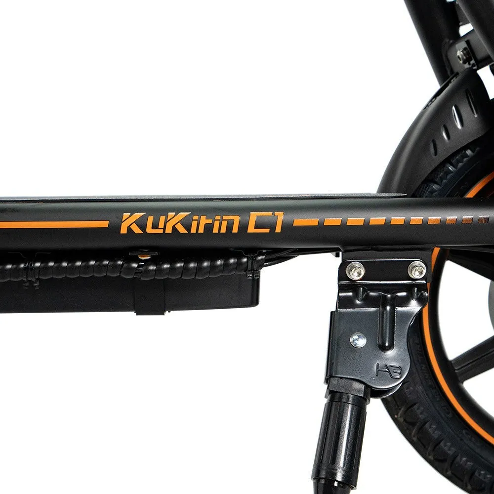 KuKirin C1 Electric Scooter with Rear Basket 14 Tire 350W Motor 48V 15Ah Battery