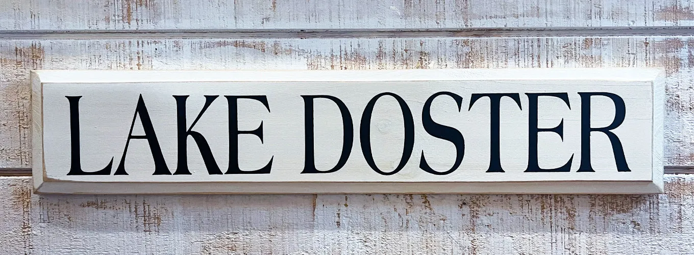 Lake Doster Wooden Sign