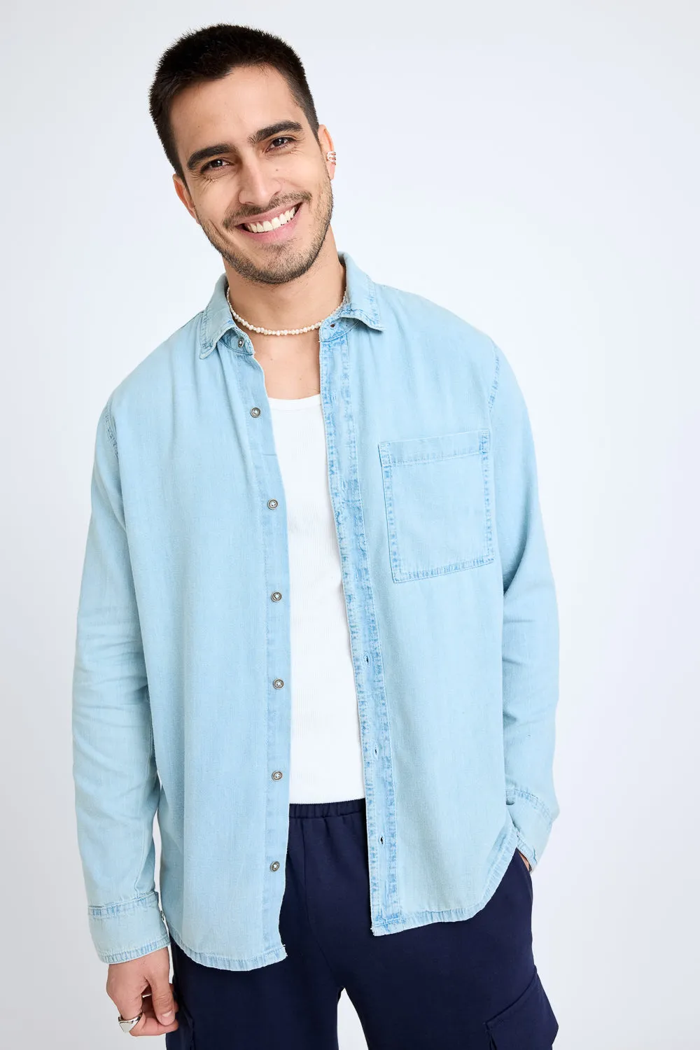 Light Blue Men's Shirt