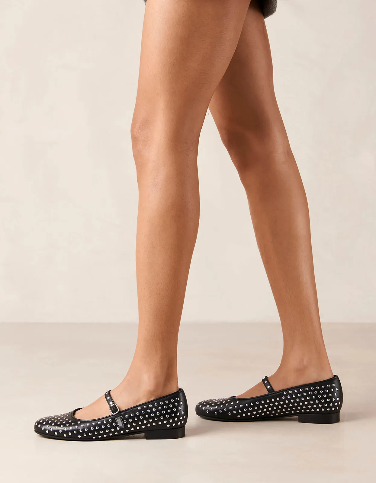 Lucien Ballet Flats - Black Leather