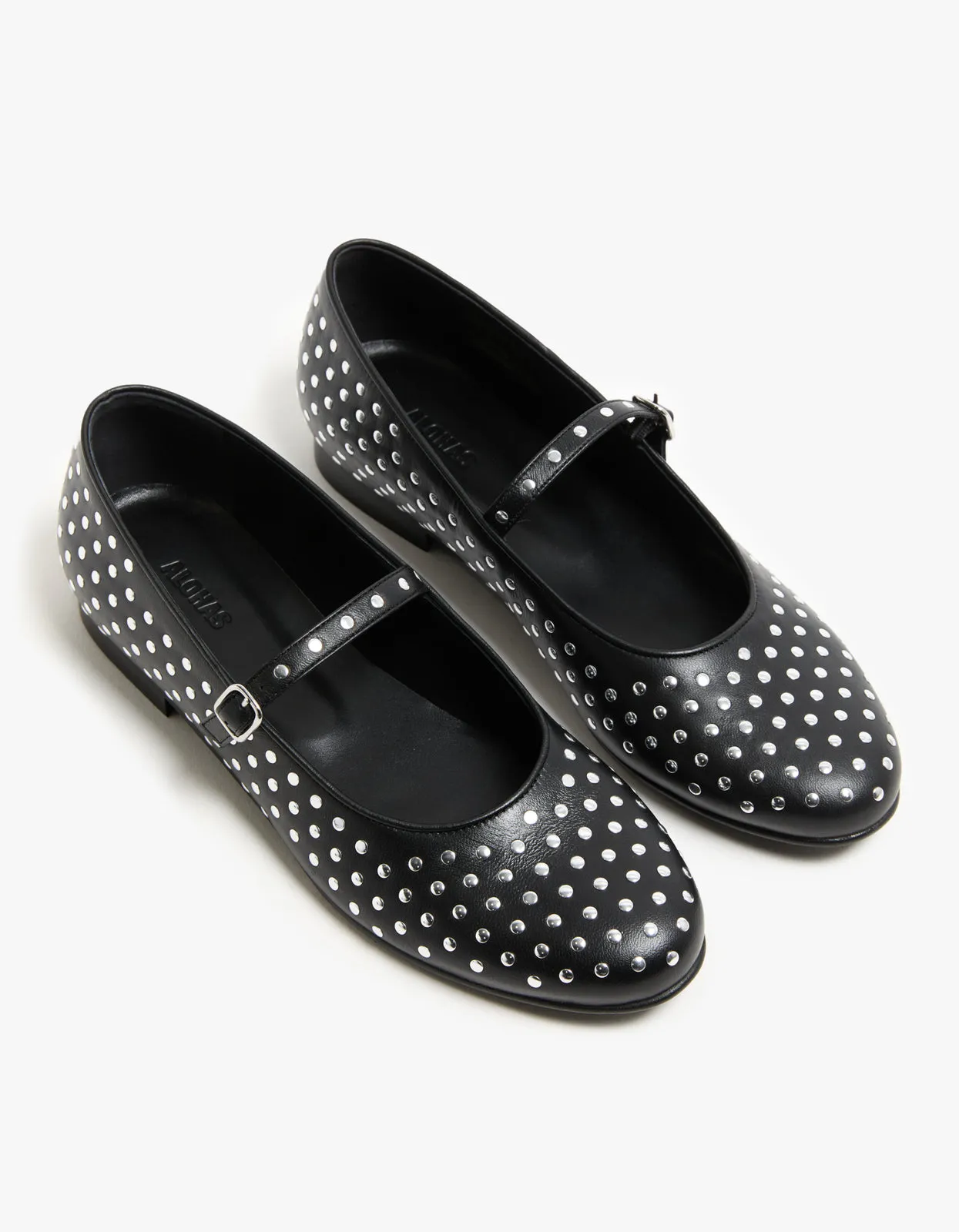 Lucien Ballet Flats - Black Leather