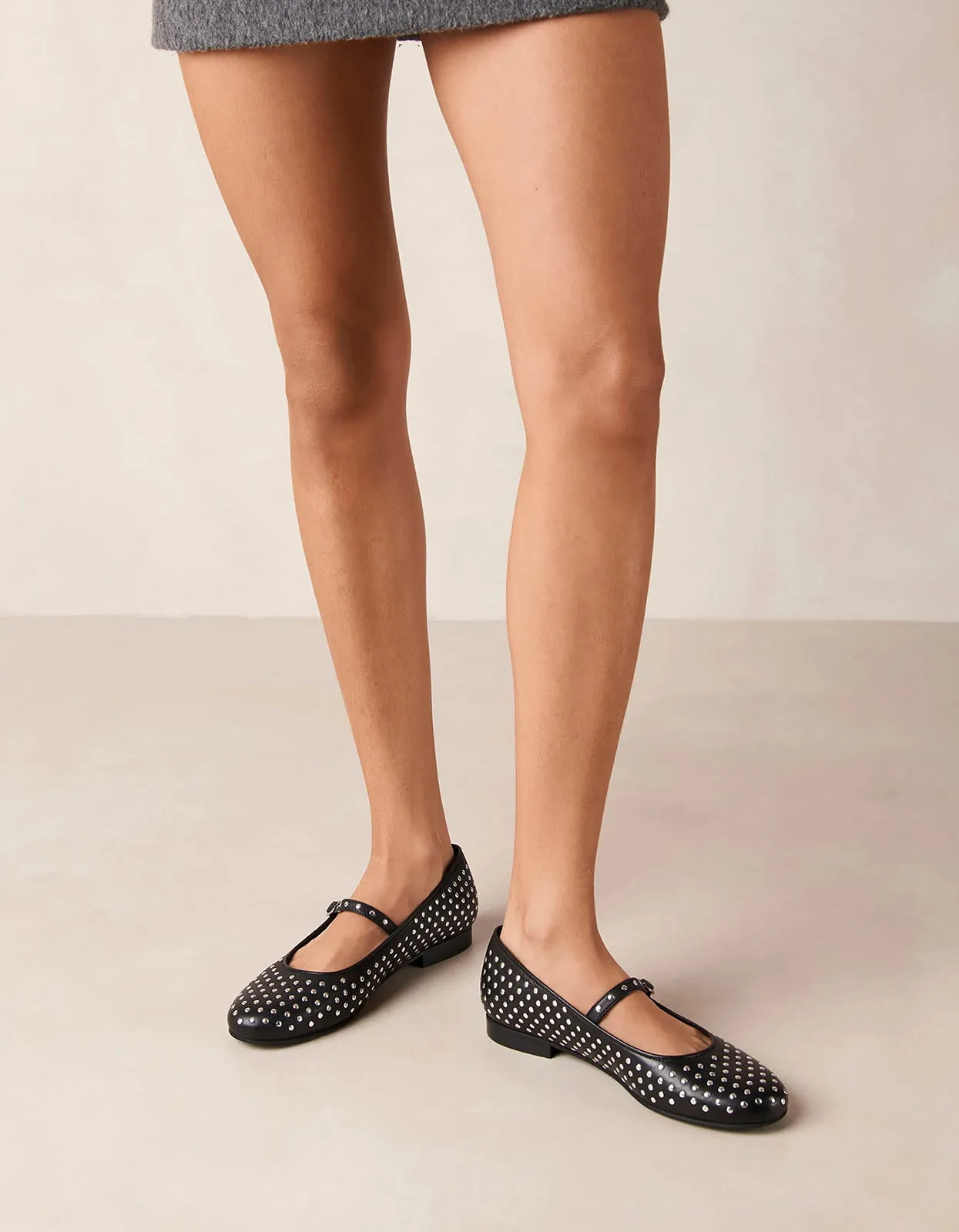 Lucien Ballet Flats - Black Leather