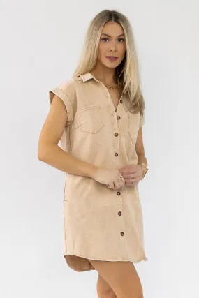 Luella Khaki Denim Dress - Final Sale