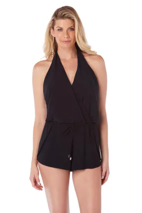 Magicsuit Solid Bianca Romper, Black (6006057)