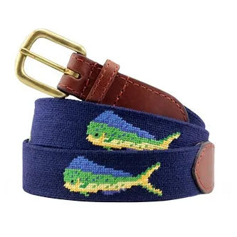 Mahi Mahi Needlepoint Belt