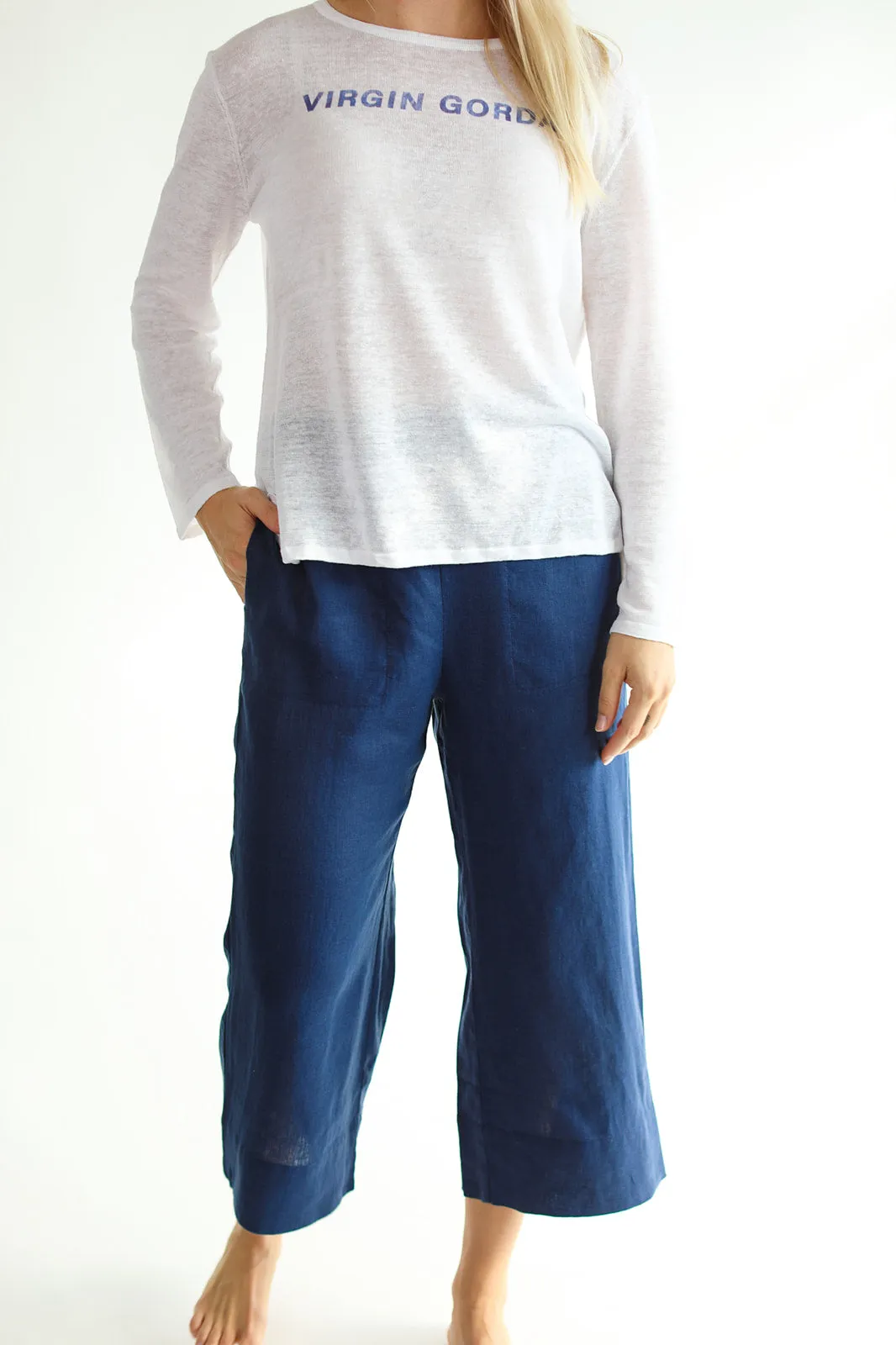 Mellow Capri Pant - Night Sky