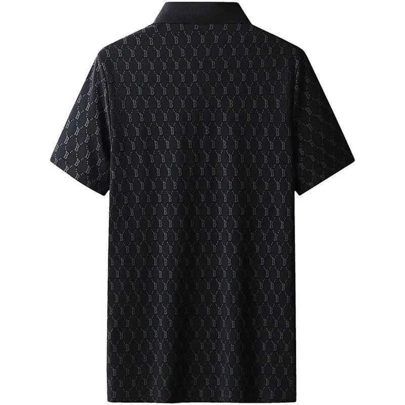 Men Printed Polo Shirt - Short Sleeved